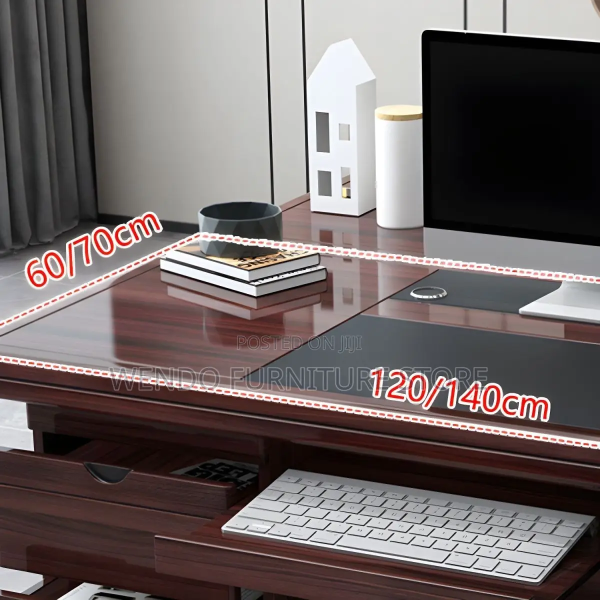 Office Desk; 1.4 Meters Mahogany DDQ- 5t Executive Desk