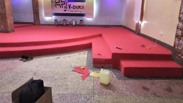 Executive Red Carpet for Church Interior Flooring - main view