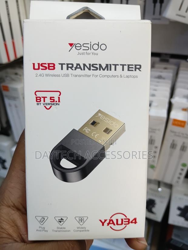 Yesido - Usb Bluetoothtransmitter Bluetoot(Yau34) for Computer Laptop. - thumbnail 2