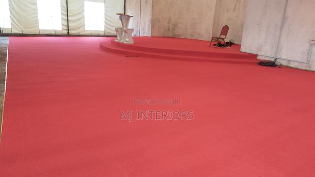 Beautiful Red Carpet for Church Hall Decoration