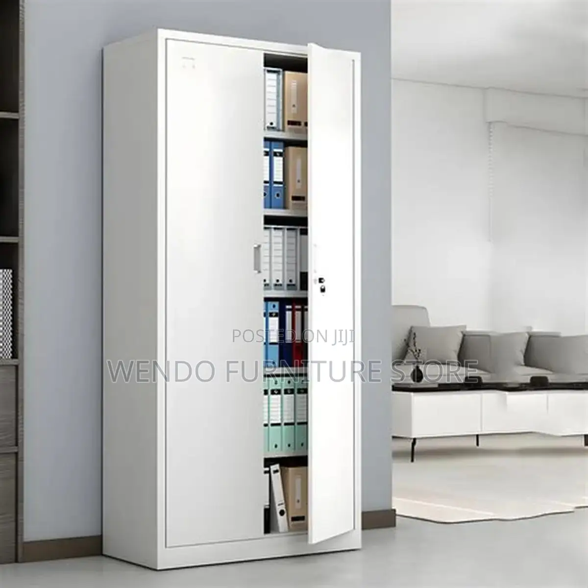 Office Cabinet; Lockable Filing Cabinet With Adjustable Shelves