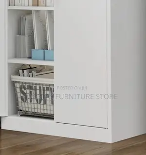 Office Cabinet; Lockable Filing Cabinet With Adjustable Shelves