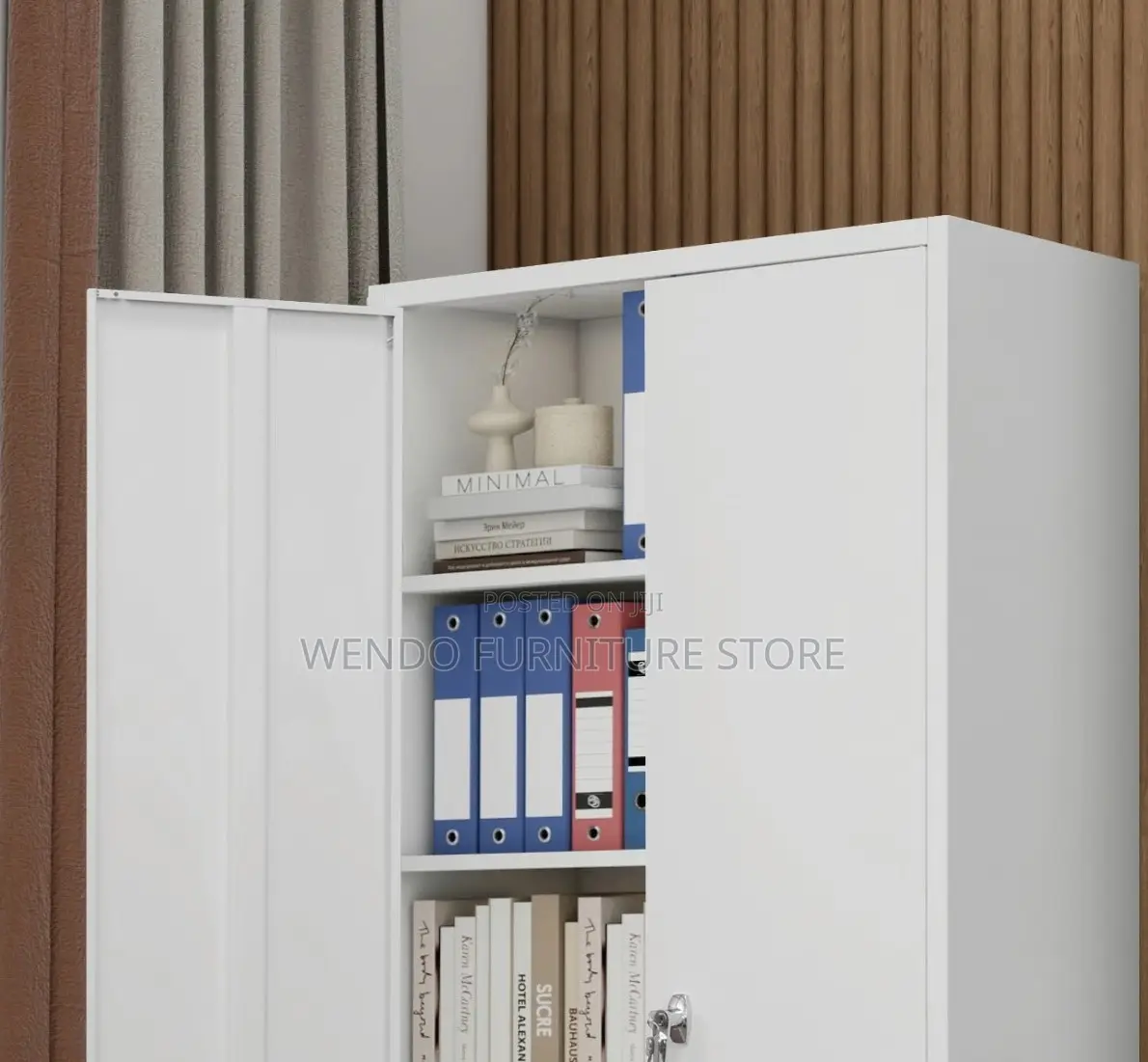 Office Cabinet; Lockable Filing Cabinet With Adjustable Shelves