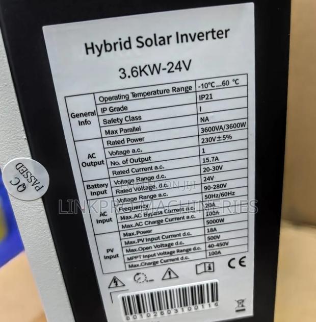 3.6kw 24volts Solarpex Hybrid Inverter - thumbnail 2