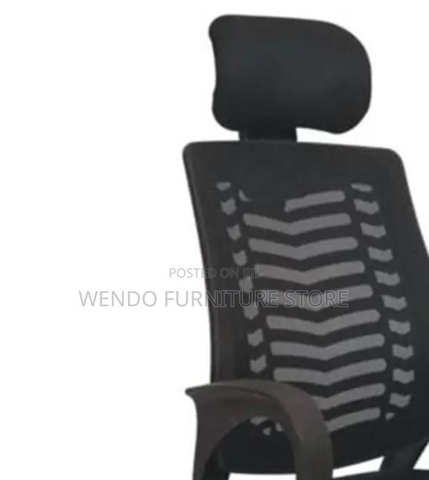 Office Chairs; Fabric Clerical Headrest Ergonomic Adjustable Chairs - thumbnail 2