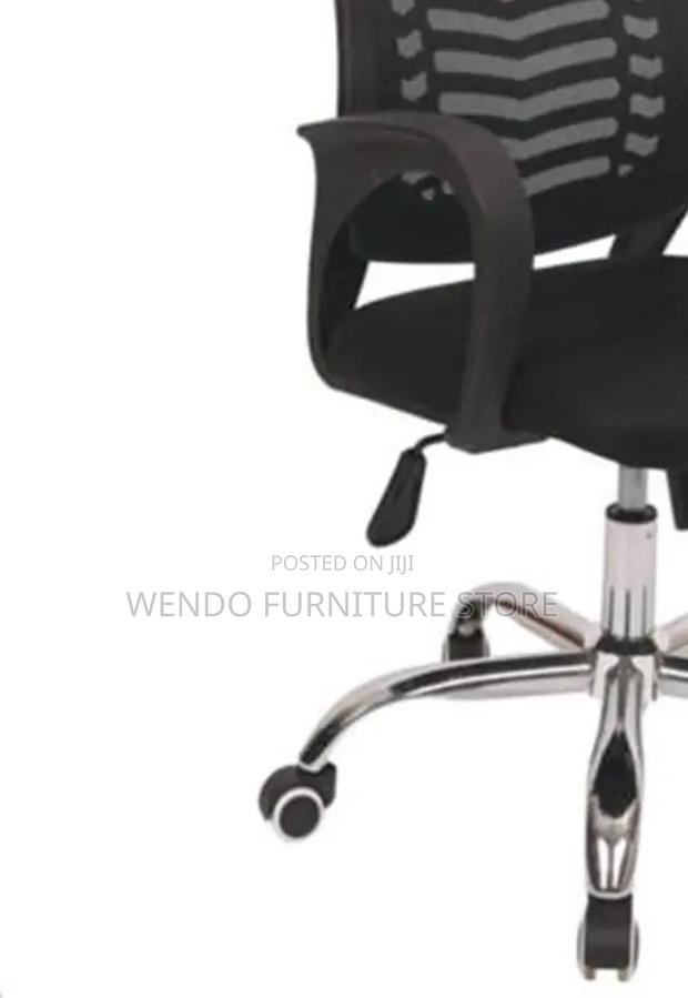 Office Chairs; Fabric Clerical Headrest Ergonomic Adjustable Chairs - thumbnail 4