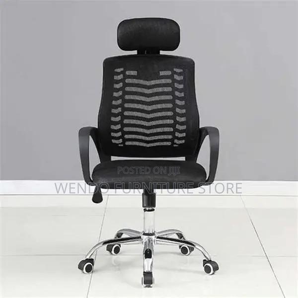 Office Chairs; Fabric Clerical Headrest Ergonomic Adjustable Chairs - thumbnail 6