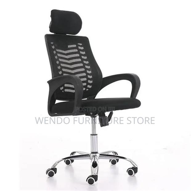 Office Chairs; Fabric Clerical Headrest Ergonomic Adjustable Chairs - thumbnail 7