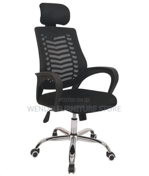 Office Chairs; Fabric Clerical Headrest Ergonomic Adjustable Chairs - thumbnail 10