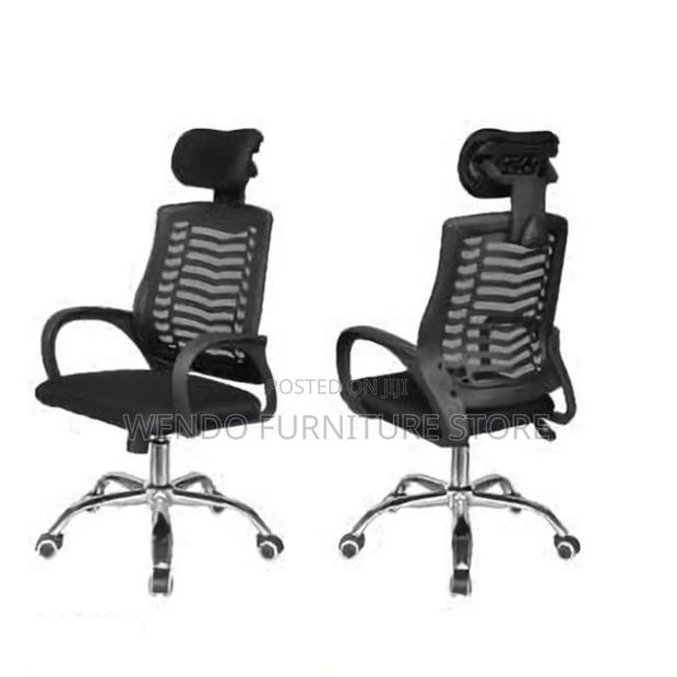 Office Chairs; Fabric Clerical Headrest Ergonomic Adjustable Chairs - thumbnail 11