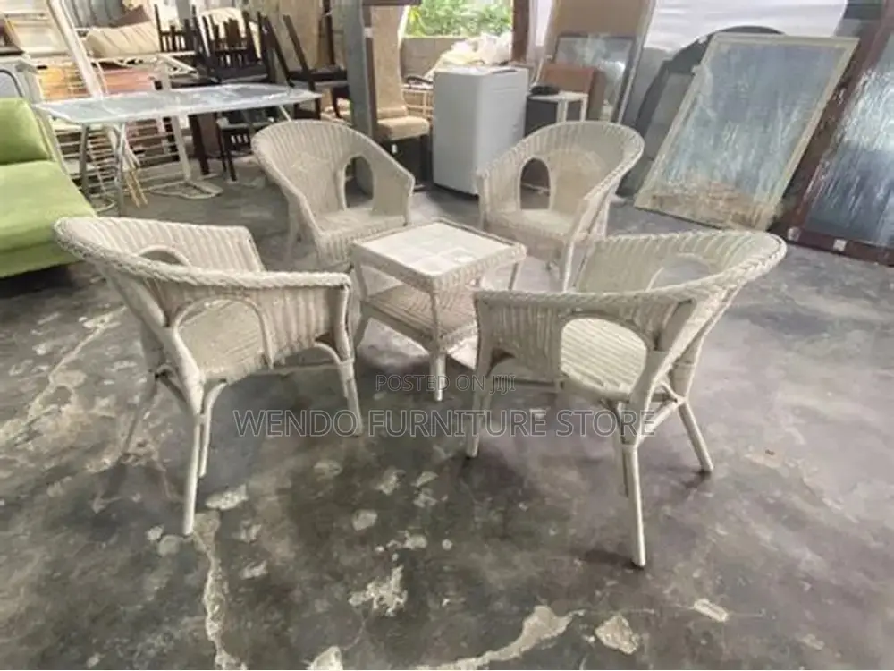 Dining Set; Four Seaters Garden and Balcony Dining Set
