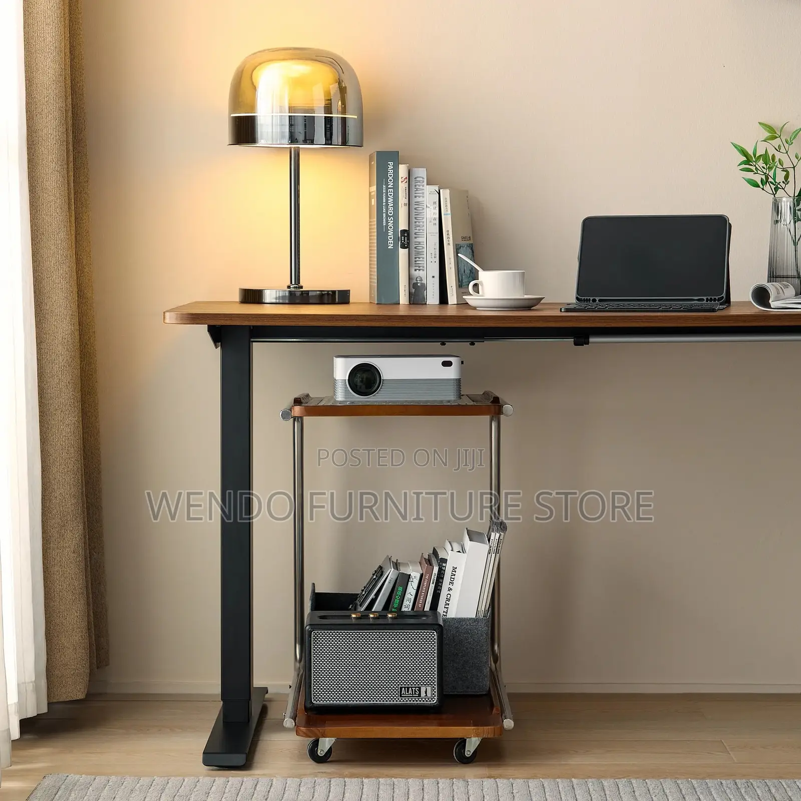 Office Desk; 1.4 Meters Content Creators Adjustable Computing Desk