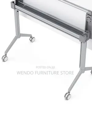 Office Table; White Foldable Working Mobile Table
