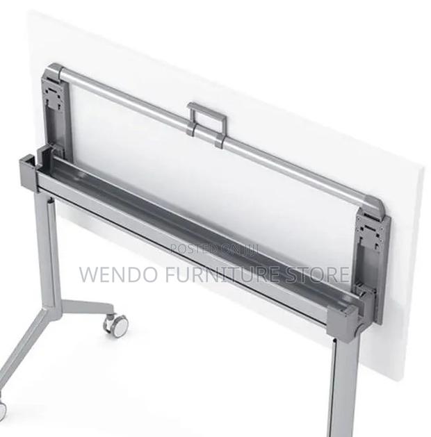 Office Table; White Foldable Working Mobile Table - thumbnail 6