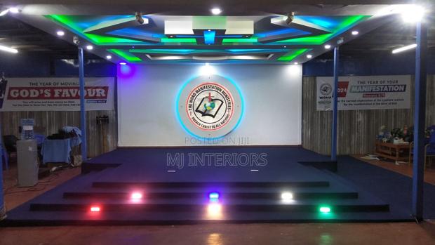 Heavy Duty Blue Wall to Wall Carpet for Worship Centers