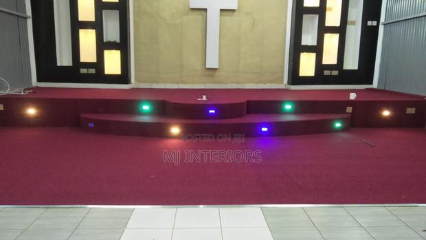 Deluxe Maroon Wall to Wall Carpet for Church Altar Upgrade