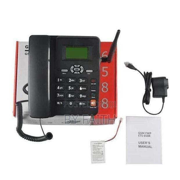 Sim Card GSM Fixed Wireless Desktop Phone - main view