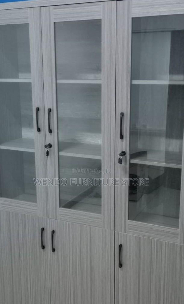 Office Cabinet; Executive Home Office Storage Cabinet With Three Doors - thumbnail 11