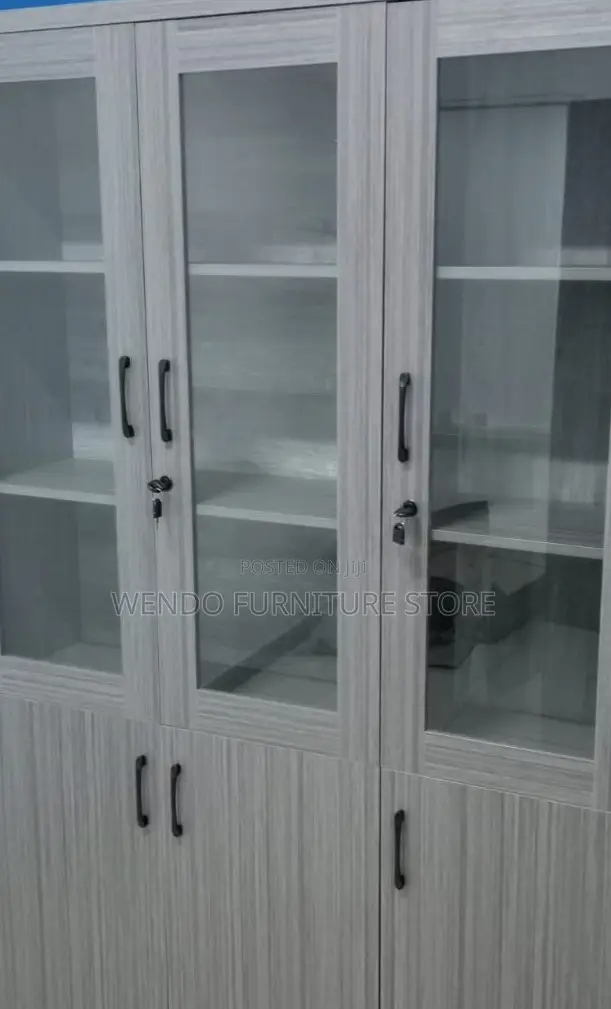 Office Cabinet; Executive Home Office Storage Cabinet With Three Doors