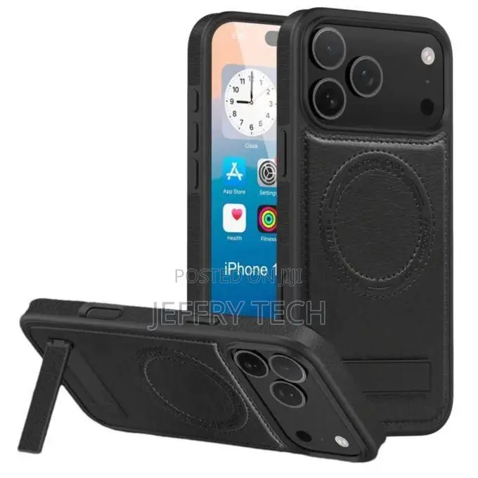 iPhone 17 Pro,Solid Color Premium Pu Leather Cover Case With Hidden Fo