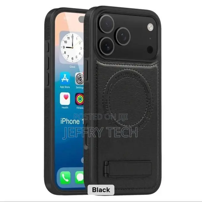 iPhone 17 Pro,Solid Color Premium Pu Leather Cover Case With Hidden Fo