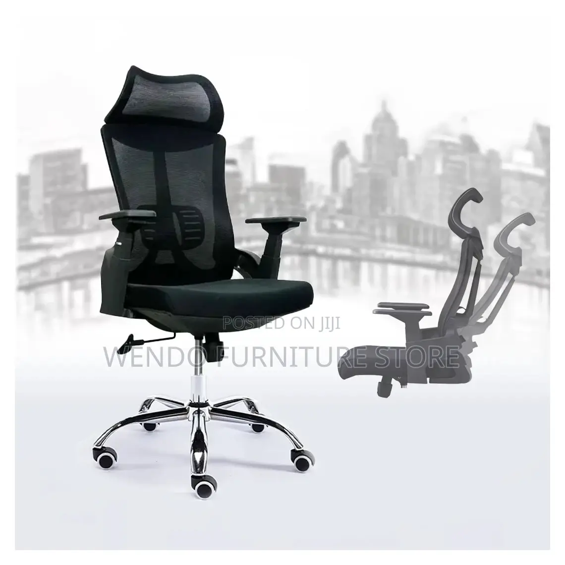 Office Chairs; High Backrest Orthopedic Executive Fabric Office Chairs