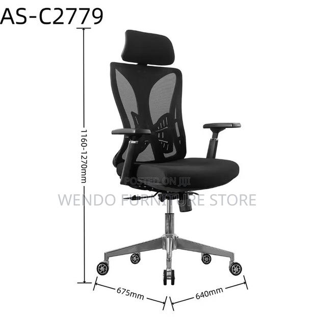 Office Chairs; Ergonomic Executive Pu Fabric Office Chairs - thumbnail 2