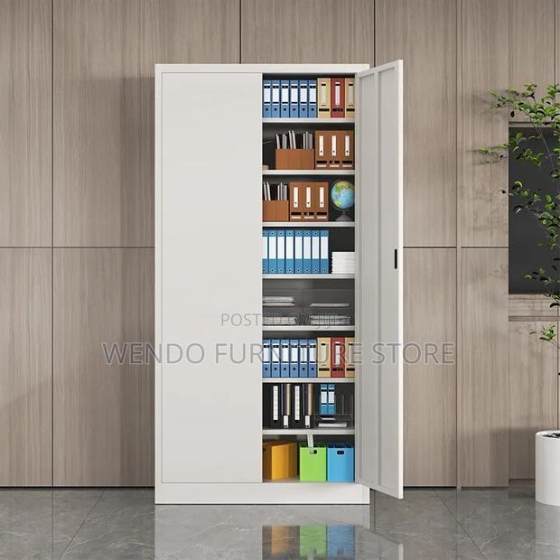 Office Cabinets; Executive Gray Display Lockable Cabinet - thumbnail 6