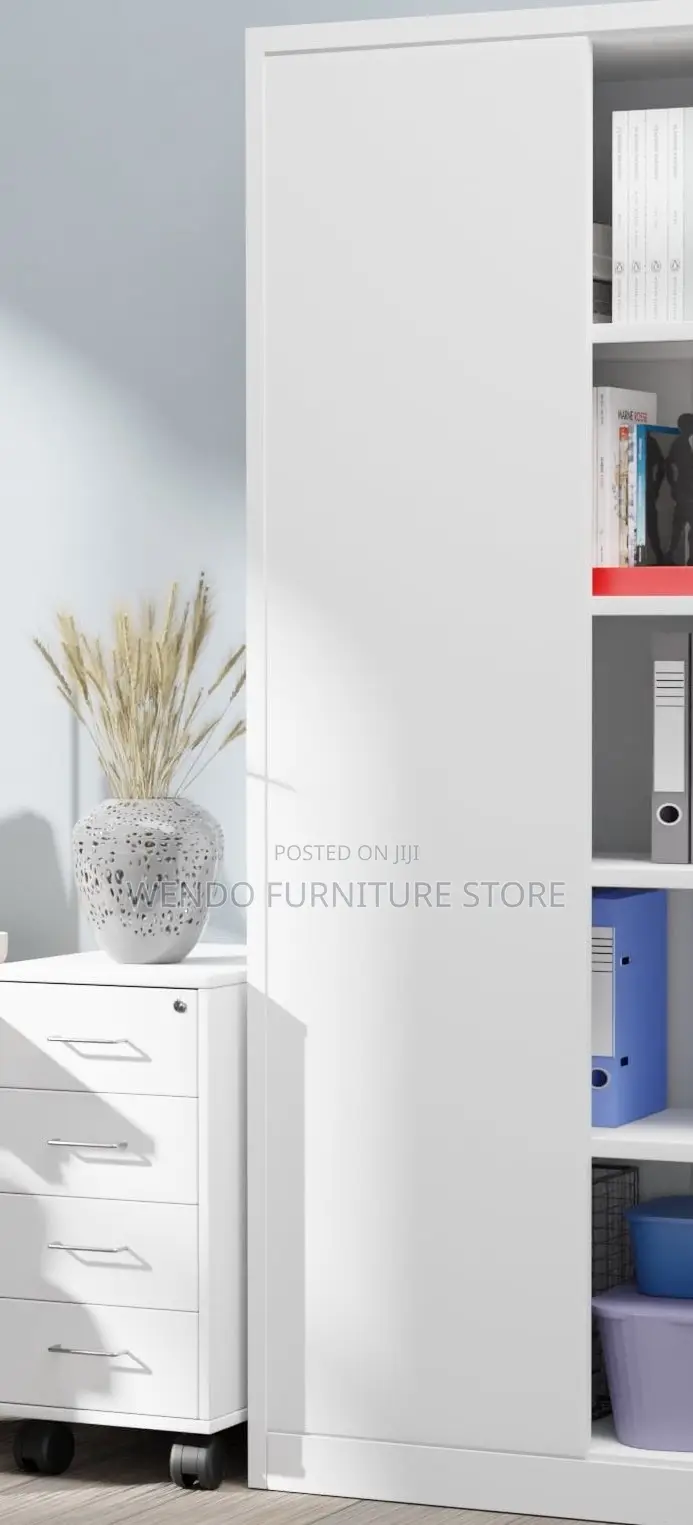 Office Cabinets; Executive Gray Display Lockable Cabinet