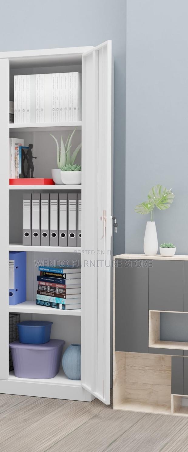 Office Cabinets; Executive Gray Display Lockable Cabinet - thumbnail 8