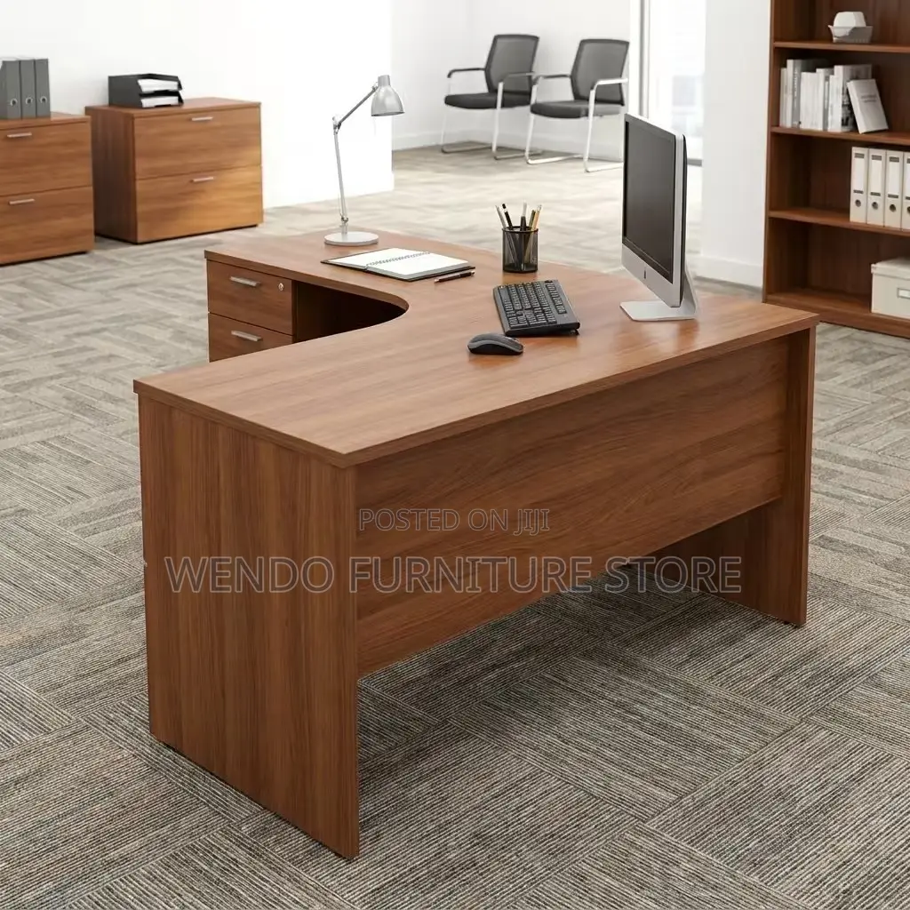 Office Desk; 1.4 Meters Curved Clerical Home Office Spaces Desks