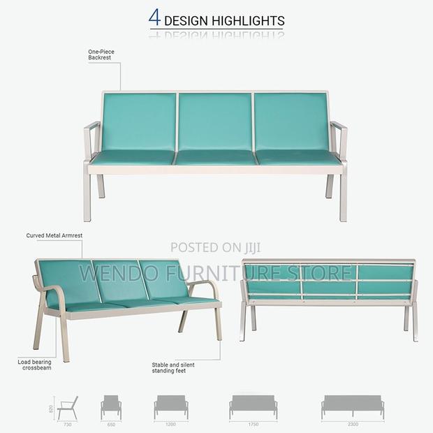 Office Bench; Three Seaters Leather Front Step Benches - thumbnail 2