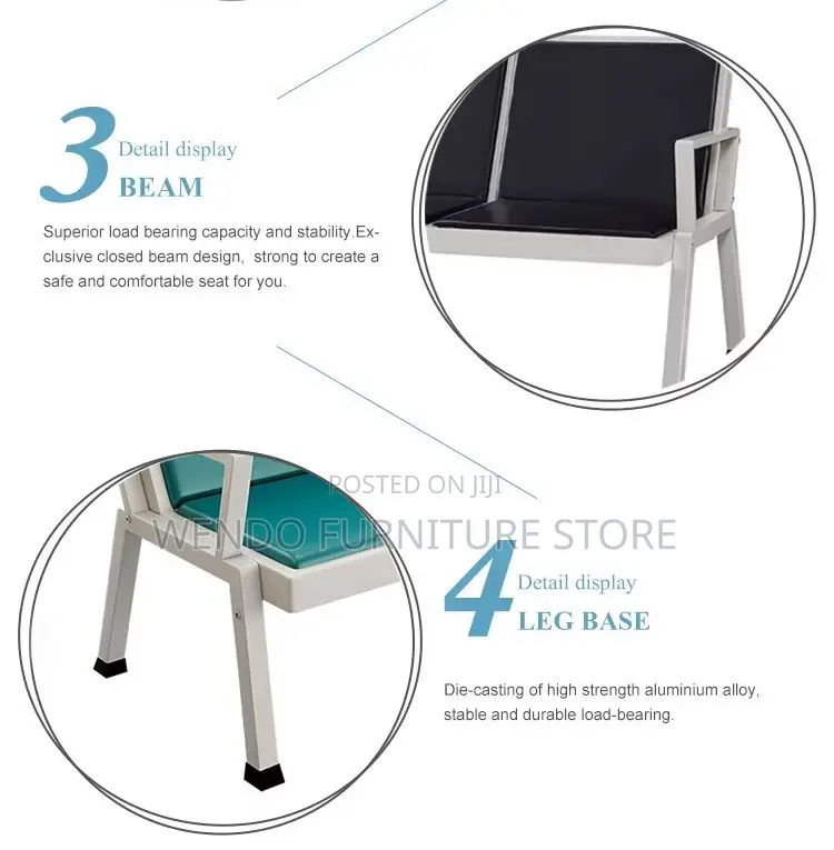 Office Bench; Three Seaters Leather Front Step Benches