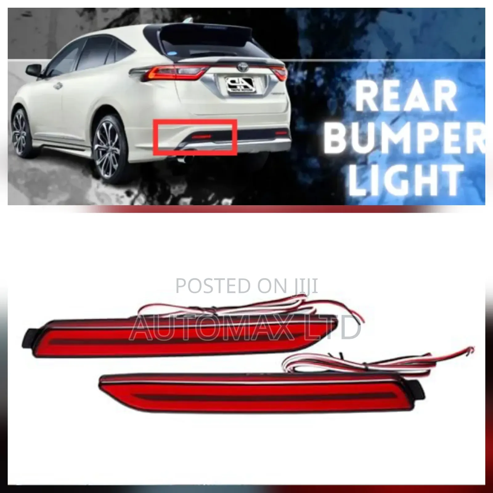 Dual Function Rear Led Bumper Reflectors. For Toyota Harrier, Zsu60/65