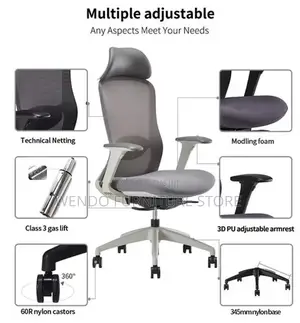 Office Chairs; Ergonomic Swivel Kuj-Pl Executive Office Chairs
