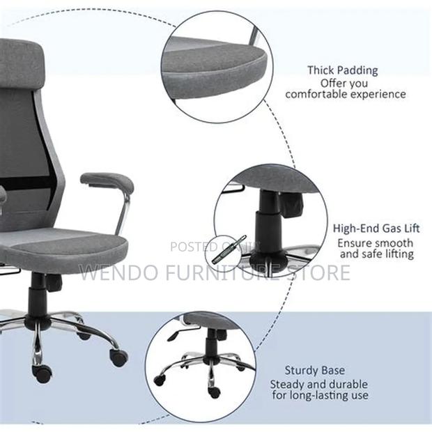 Office Chairs; Ergonomic Swivel Kuj-Pl Executive Office Chairs - thumbnail 9