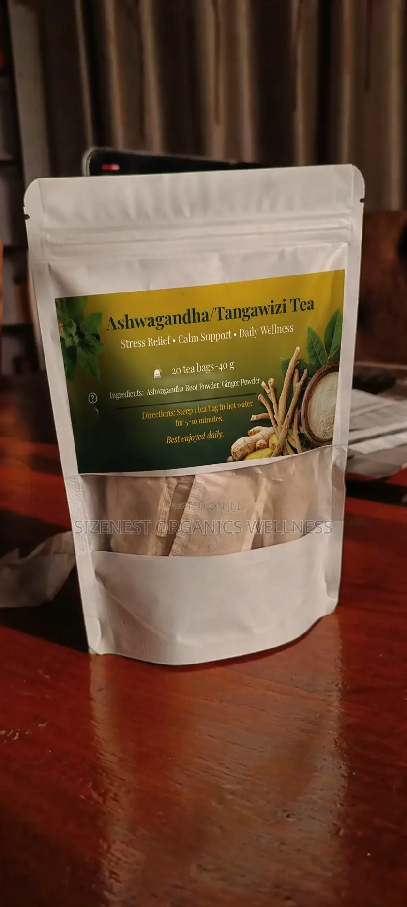 Ashwagandha Ginger Tea Bags
