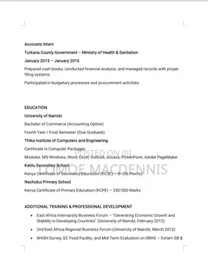 Accountant ( Data Entry, Taxation, Financial Reports Preparing)