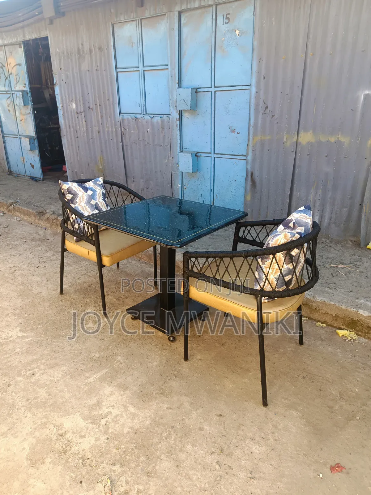 2 Seater Wooven Restaurant Set, Balcony or Outdoor
