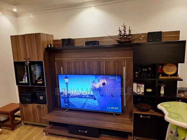Modern Wall Tv Unit With Shelves Cabinets – Spacious Stylish - thumbnail 2