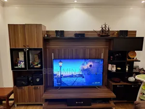 Modern Wall Tv Unit With Shelves Cabinets – Spacious Stylish