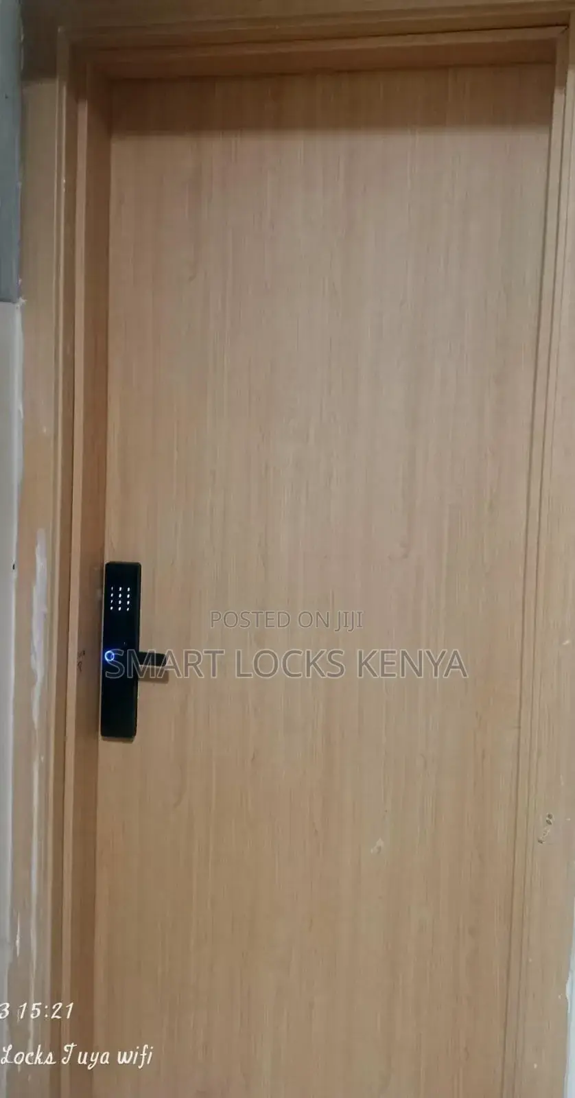 Smart Door Lock for Wooden Metal Biometric Fingerprint Tuya App