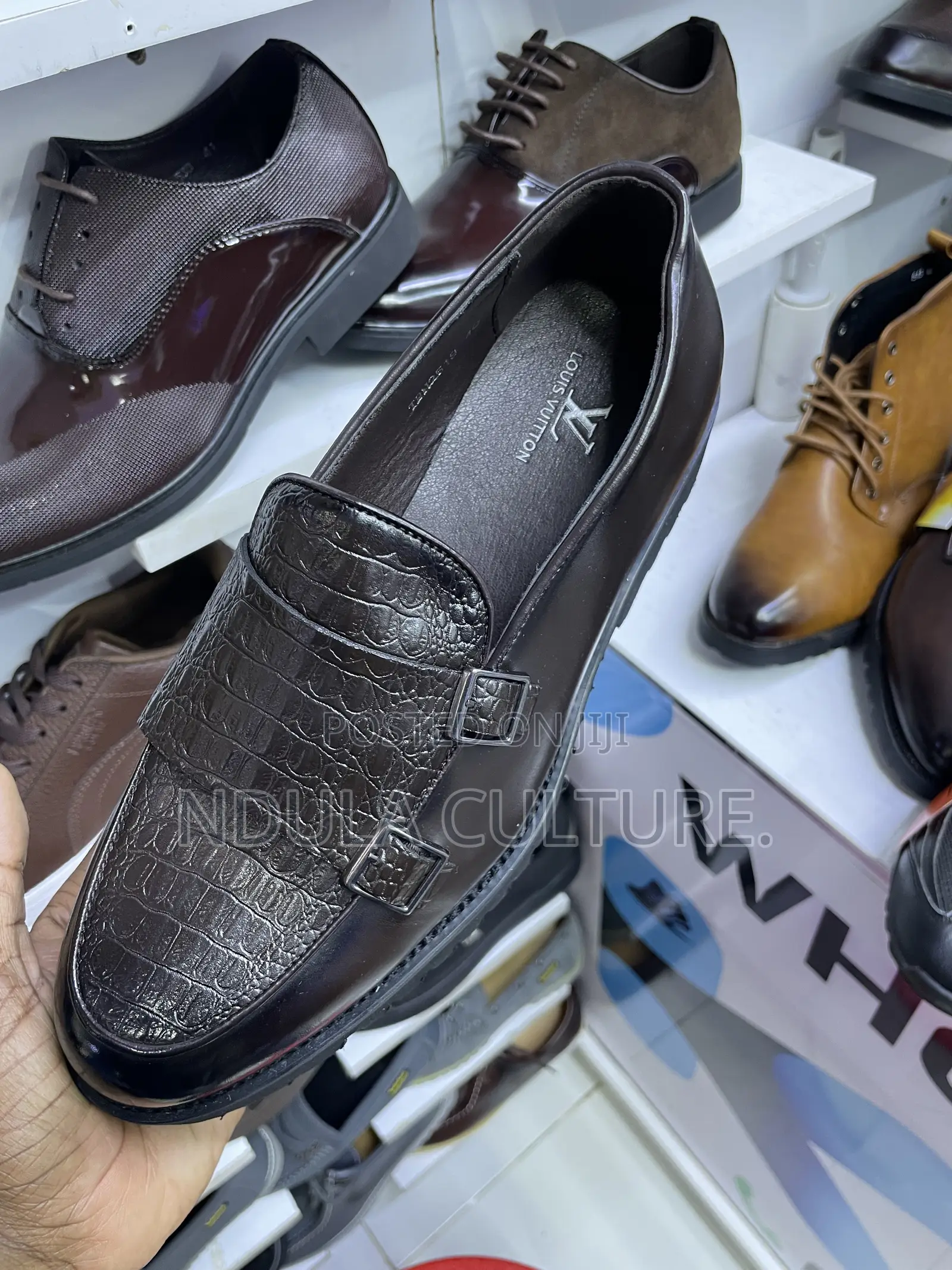 Wet Look Dress Designer Shoes for Men
