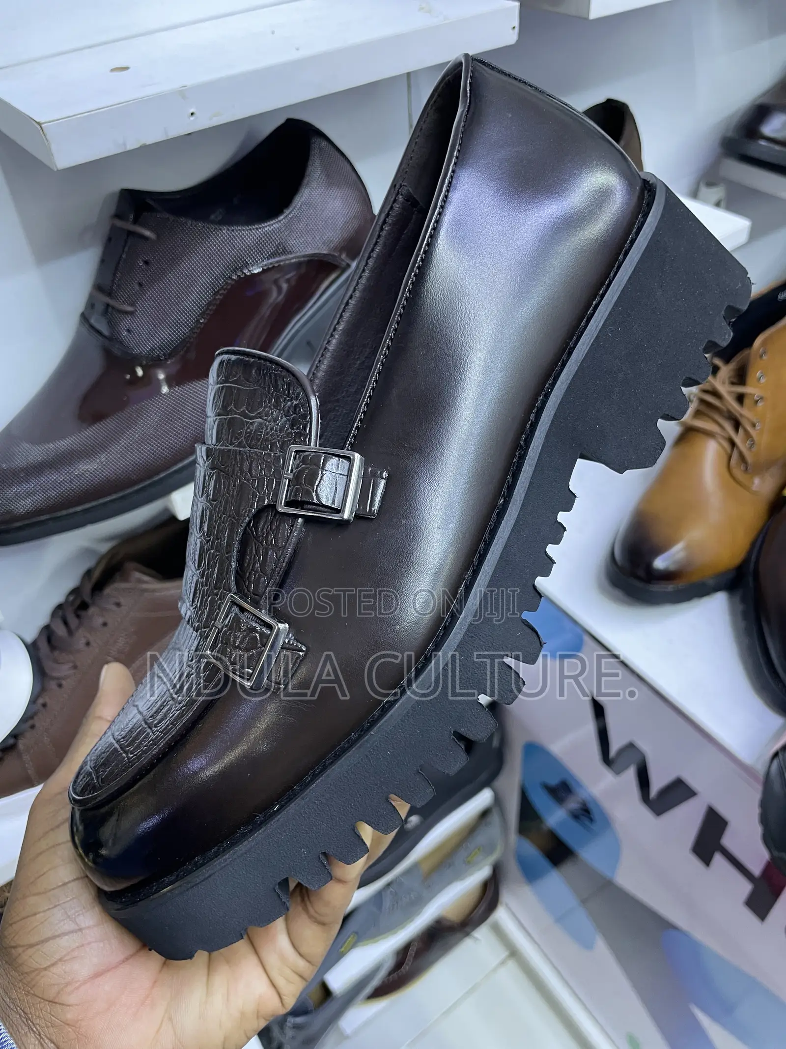 Wet Look Dress Designer Shoes for Men