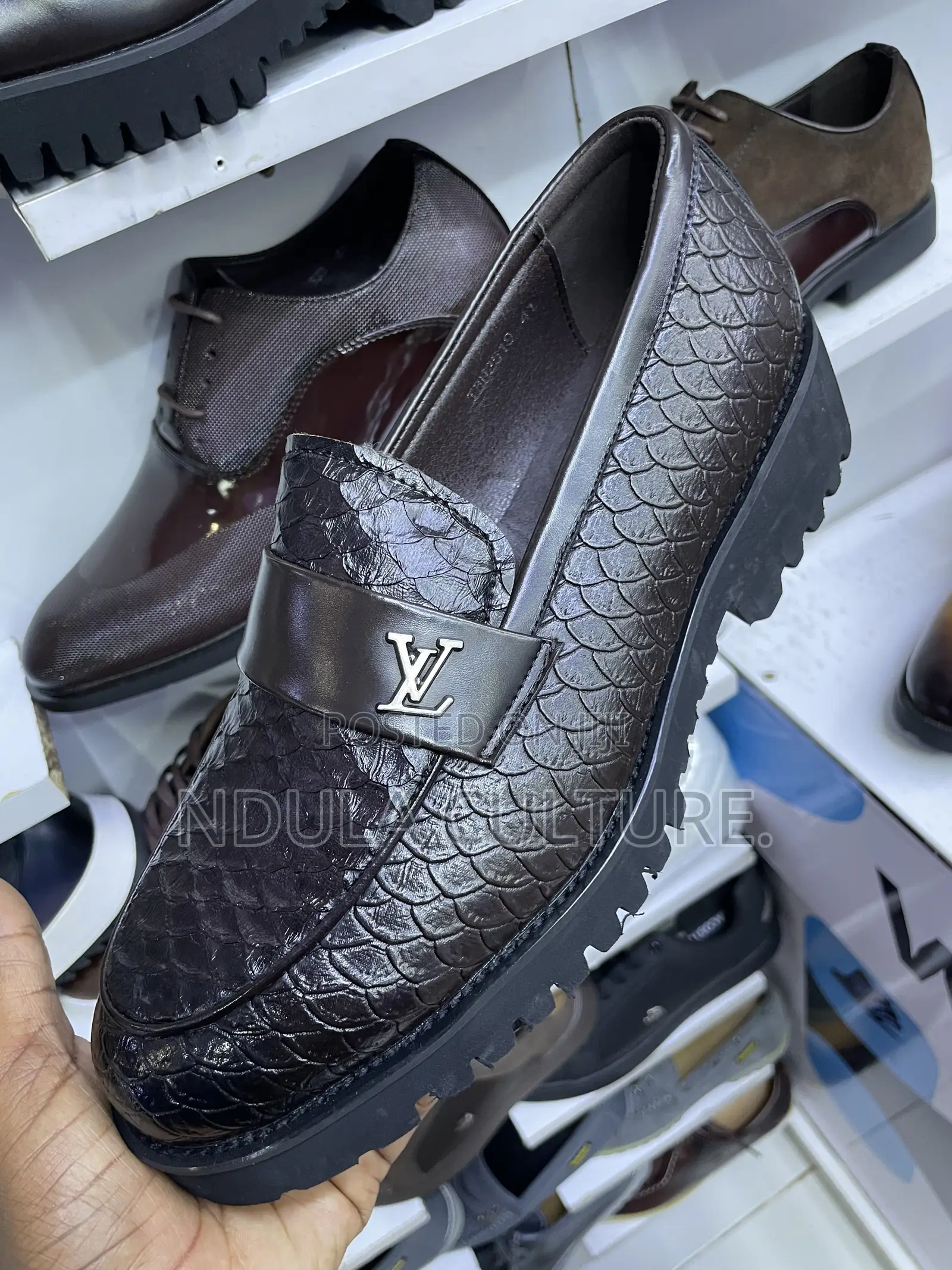 Wet Look Dress Designer Shoes for Men