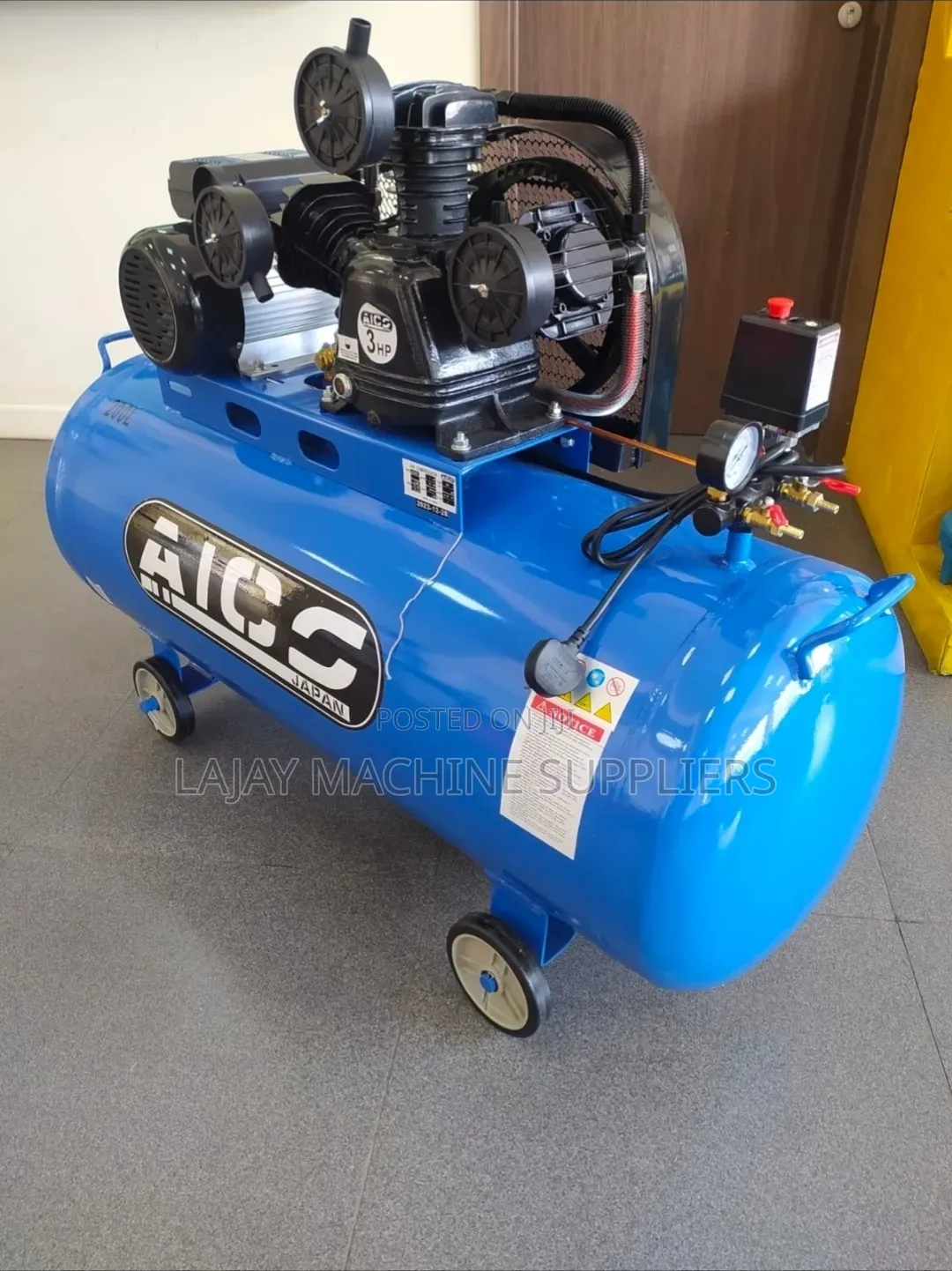 Aico Japan 200l Belt Driven Electric Air Compressor