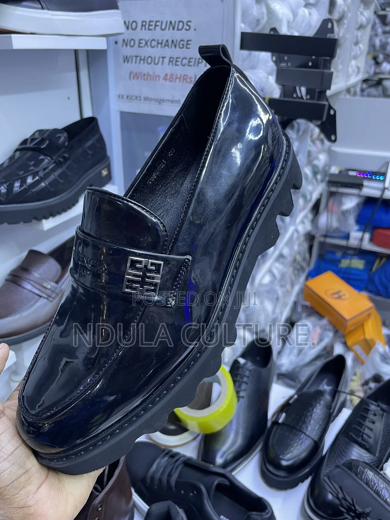 Wet Look Dress Designer Shoes for Men