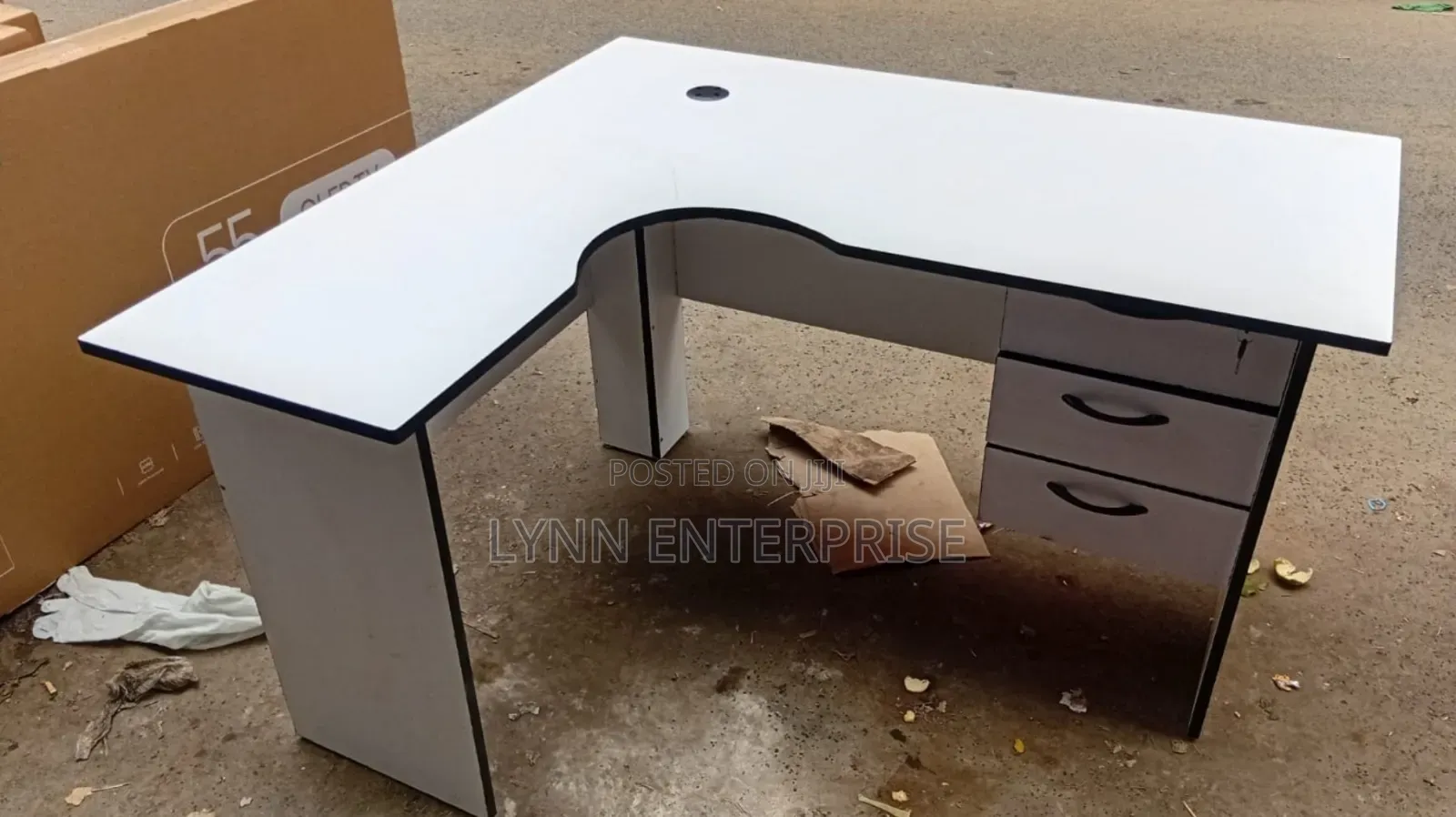 1.2m L Shaped Office Study Table/Desk