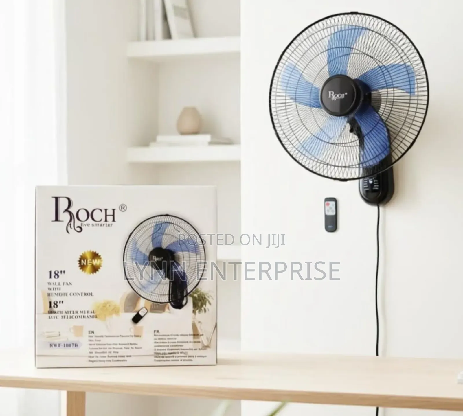 Roch Wall Fan 18 Inches With Remote