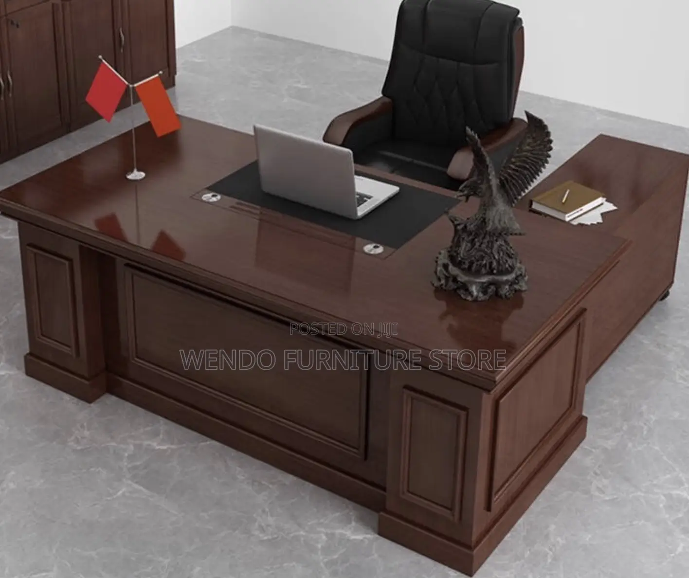 Office Desk; 1.8 Meters Mahogany Executive Pricipal Desk